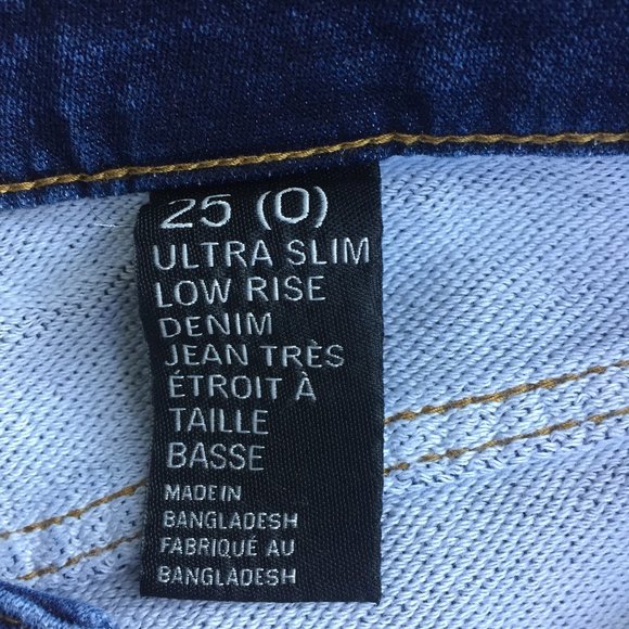 Joe Fresh low rise slim super soft jeans - size 25 - Picture 5 of 10